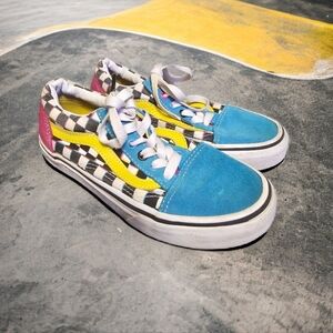 Kids Old Skool Multi Colored Vans